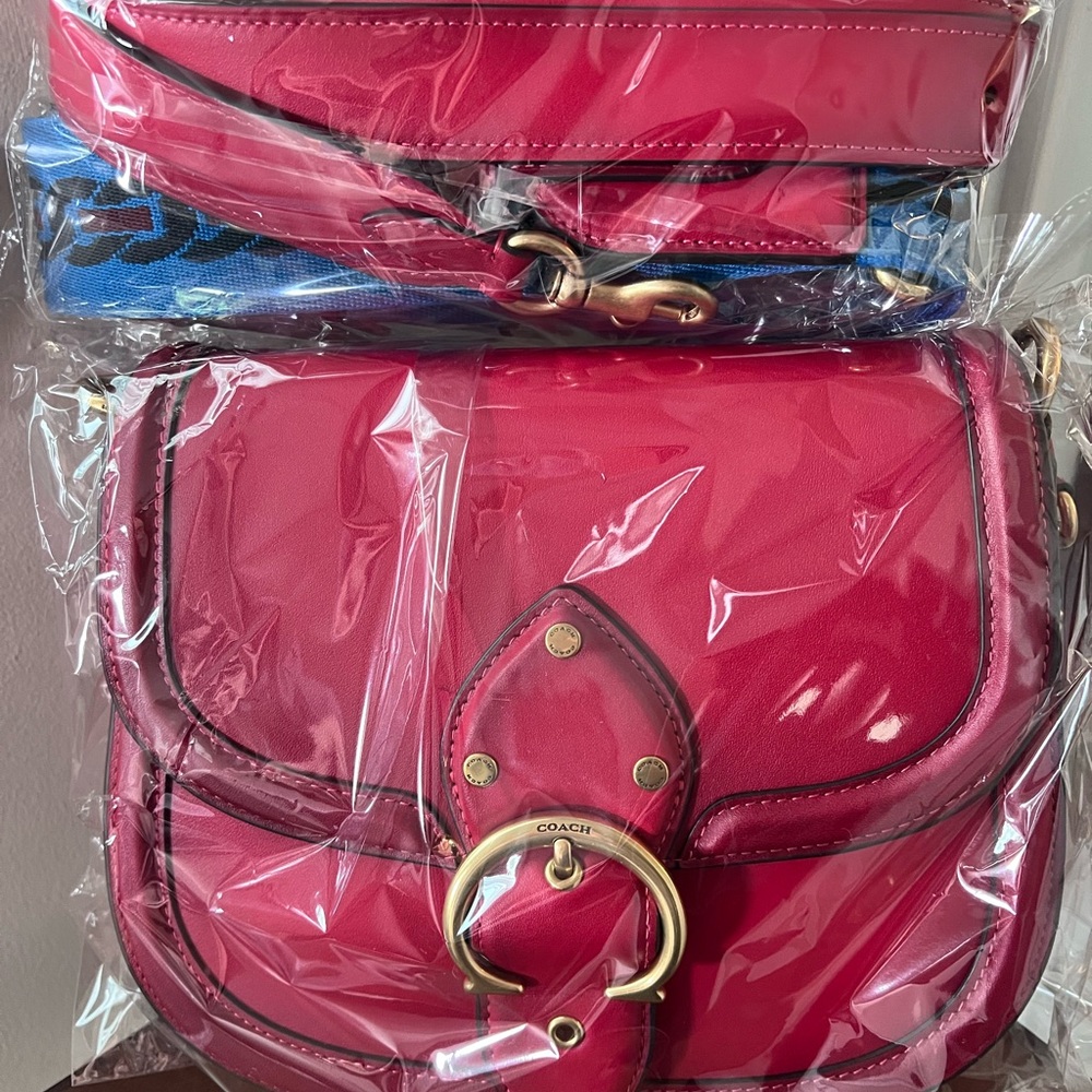 COPY - RED COACH VIRAL SADDLE BAG NWT